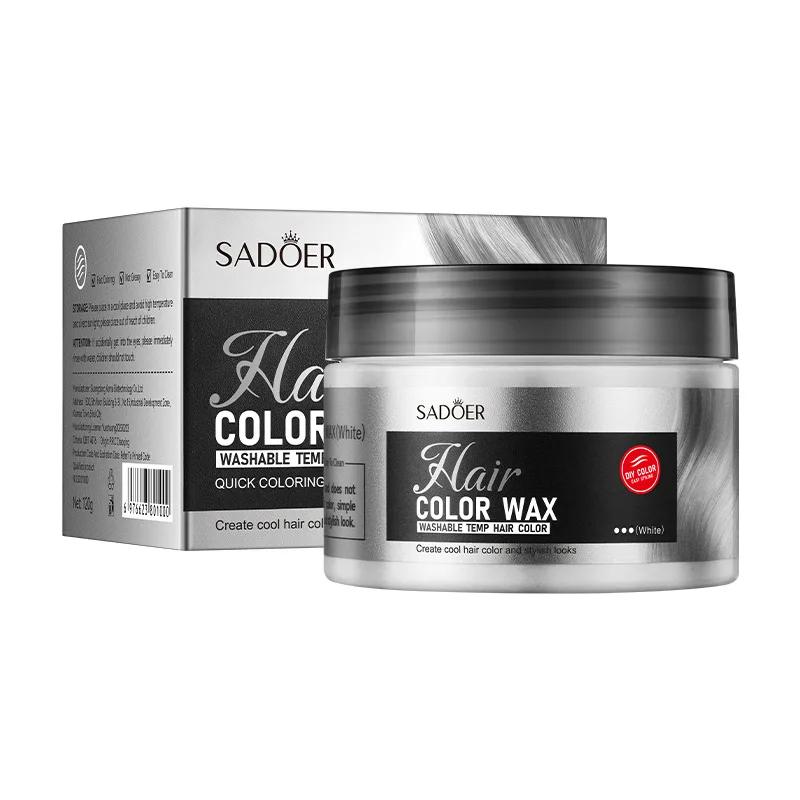 Hot Selling Wholesale Hair Styling 120g Fast Coloring Non Greasy Washable Strong Hold Long Lasting High Pigment Hair Color Wax