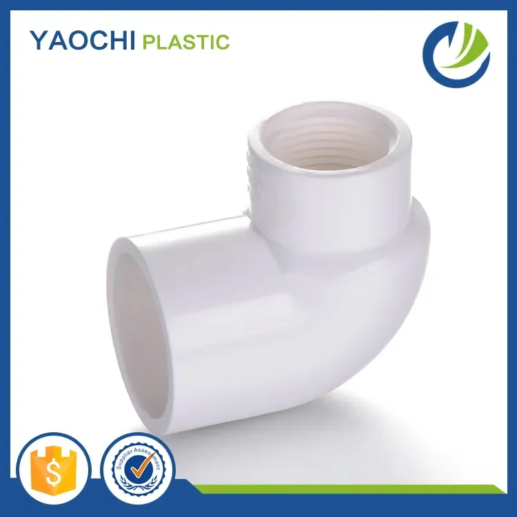 ASTM SCH40 3/4 x1/2 ПВХ 90 градусов сточных вод женский уменьшающий локоть