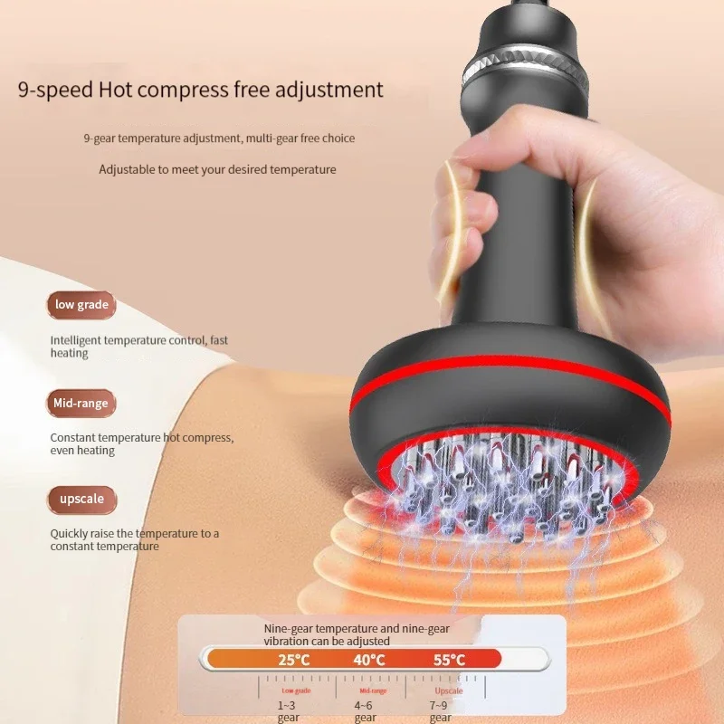 Electric Scraping Lymphatic Cupping guasha Device Therapy Massager Body Relaxation Stimulate Acupoints Detoxification Machine