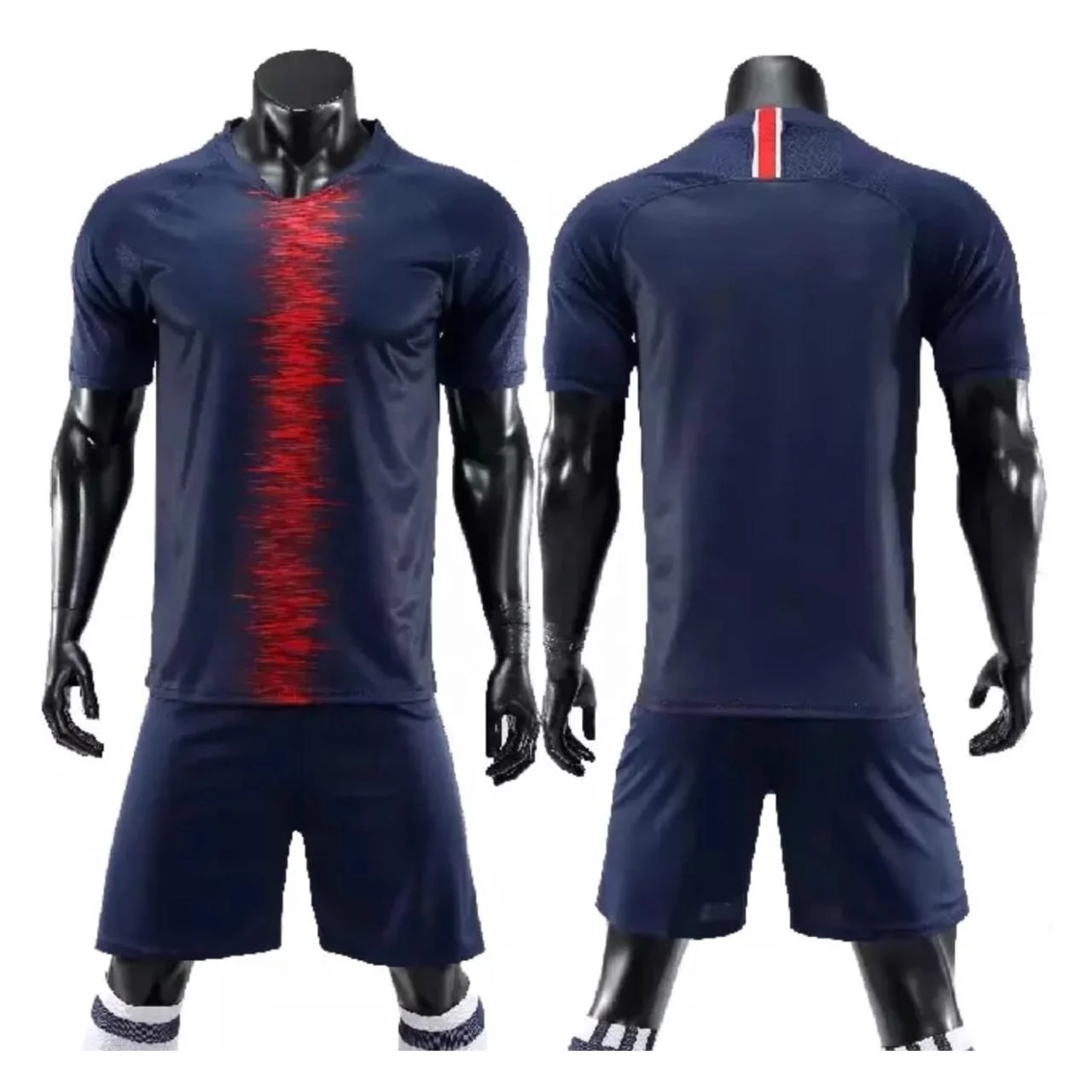 Wear Men Football Soccer Uniform Kit Set Custom Sublimation Sports Accept Customized Logo Sportswear for Unisex Half Sleeves