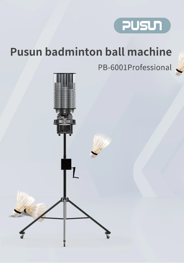 Strong Power Professional Automatic Badminton Ball Machine With App Remote Control Badminton Shuttlecock Feeder Machine