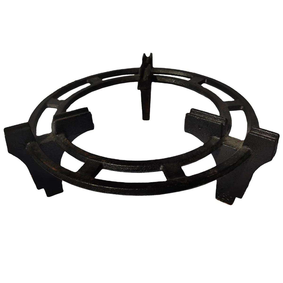 CNJG Nigeria 6KG Black Cast Iron Sitter LPG Gas Pan Support With Burner And Valve For 6Kg Gas Cylinder