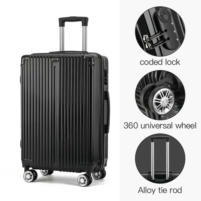 A LAMBDA OEM ODM Custom 4pcs 3 Pcs Set Wheels Decent Trolley Bags Luggage Manufacturer Unique Travel Luggage Sets Unisex Spinner