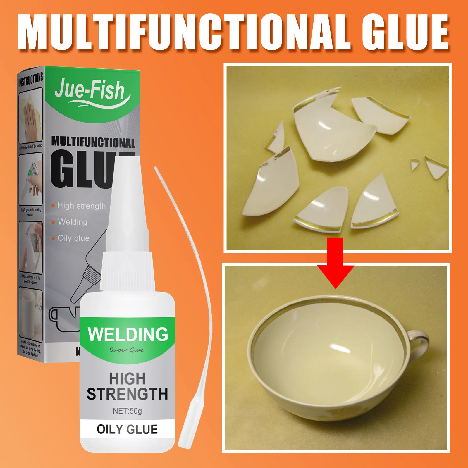 Multifunctional Strong Wood Glass Plastic Rubber Acrylic Ceramic Adhesive Super Glue Welding High Strength Oily Glue
