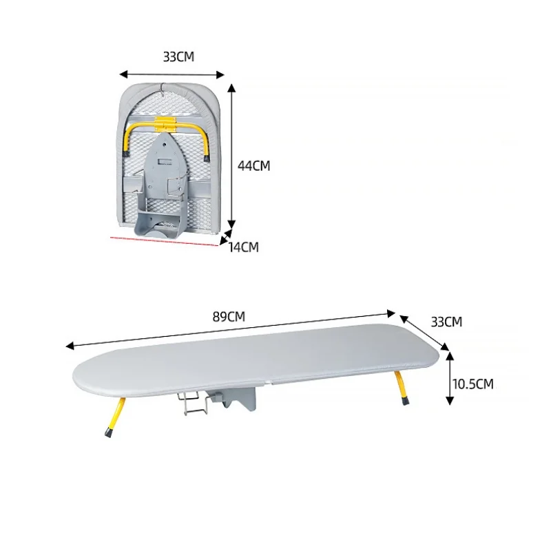 Folding Tabletop Ironing Board with Iron Holder, Compact, Space-Saving