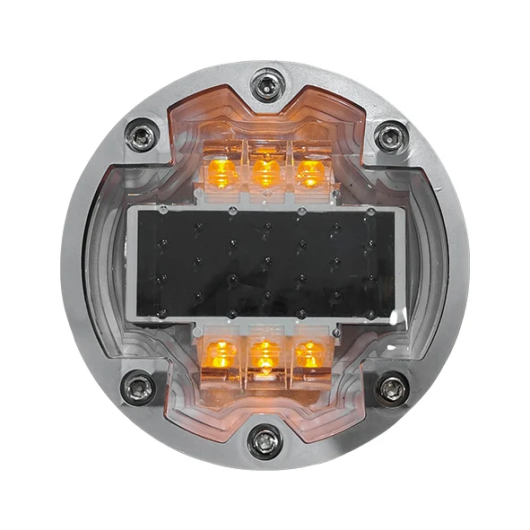 Cost-Effective Solar Embedded Stud 121*131*21mm Embedded Warning Lights Pavement Markers