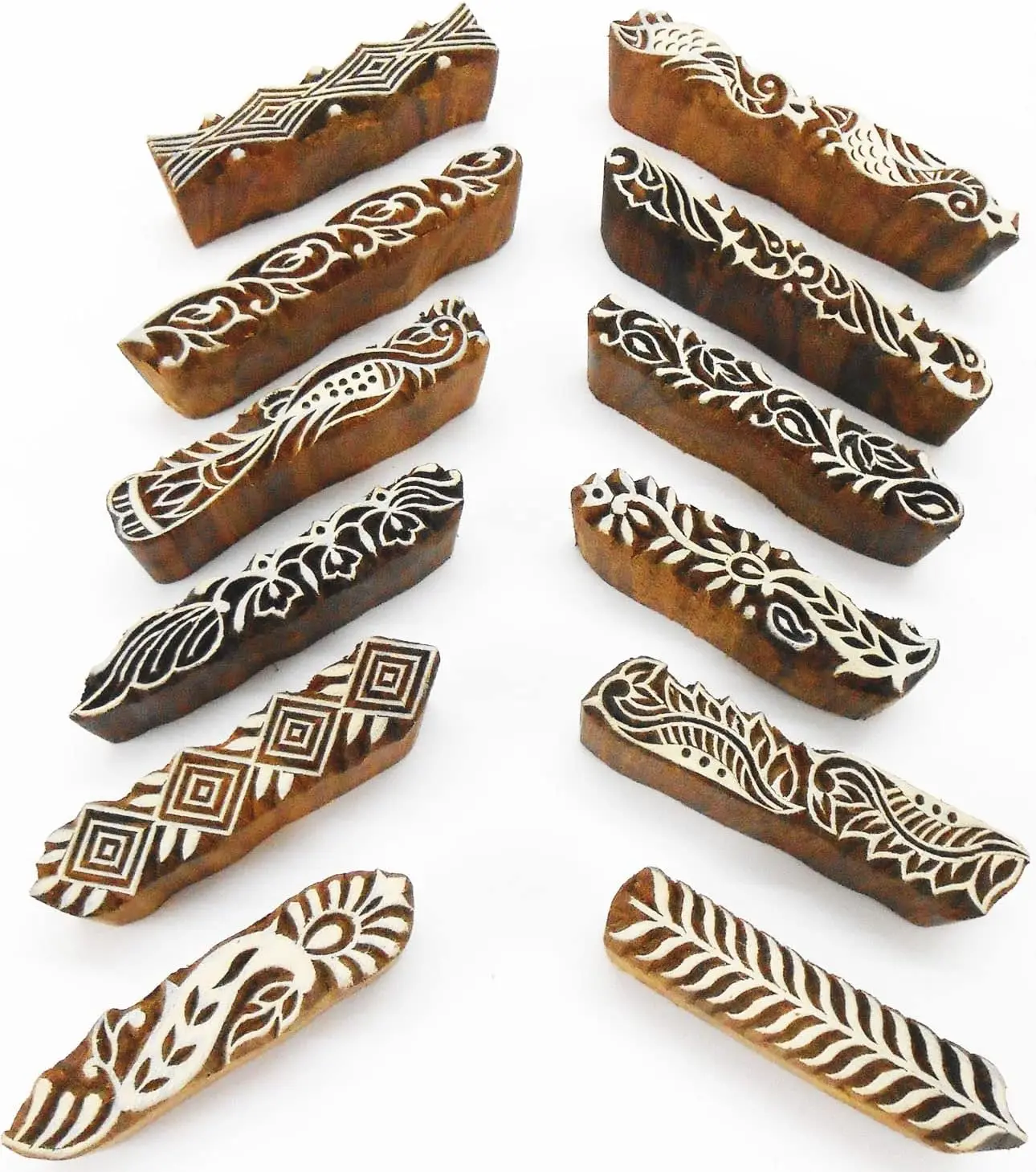Manufacturer promotional high quality custom new style wooden henna mehndi stamp henna stamp instant henna tattoo stamp