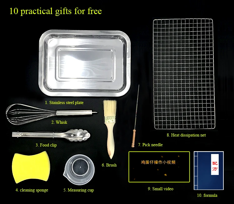 110V Delivery tool Egg Puff Maker Egg Machine Waffle Cake Machine Non Stick Pot Egg Puff Maker