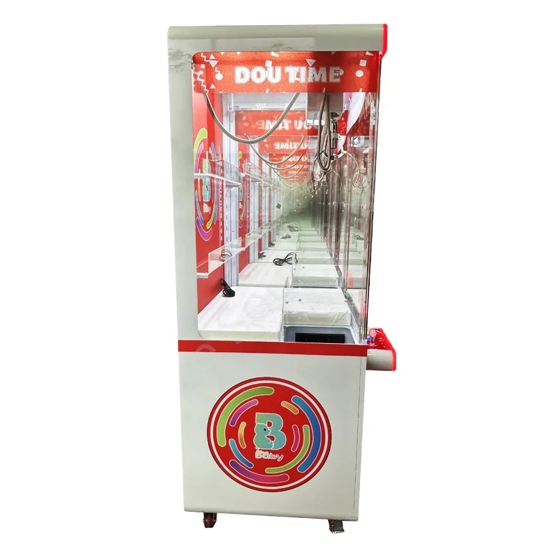 [ SOURCE ]  Coin Operated Games Dou Time Toy Doll Claw Crane Machine Gift Vending Machine Luxury Clip Adjustable Claw Strength
