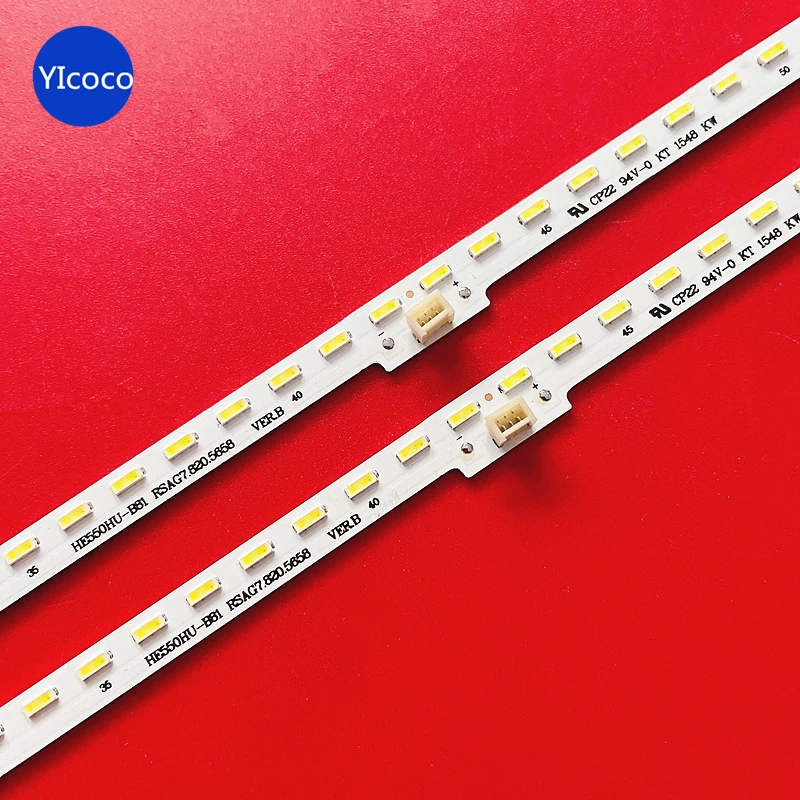 LED backlight strip For Hisense HE550HU-B81 Sharp TV LC-55N7000U LED55K380U LT-1139663-A  RSAG7.820.5658    600mm 84LED