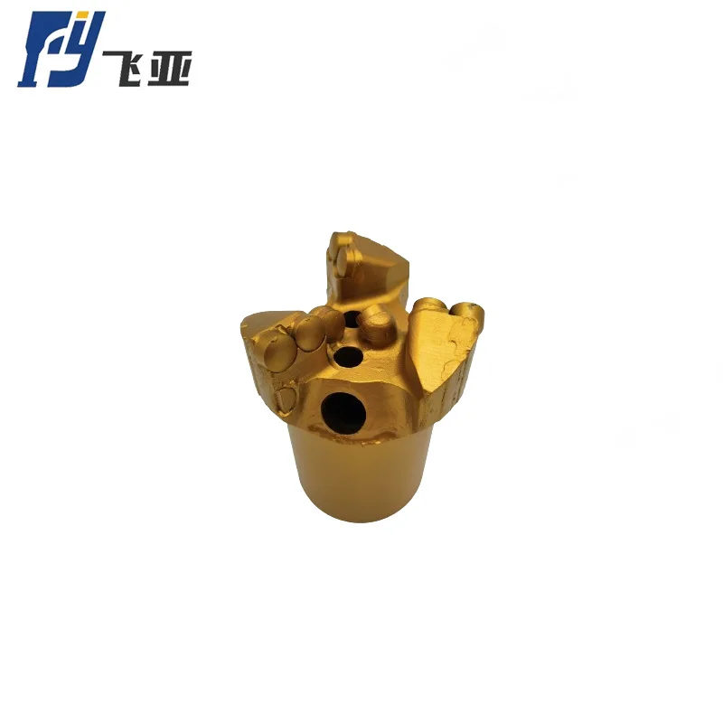 PDC 3 wings step drag dth drill bit 100mm three wing type pdc bit for sandstone thread