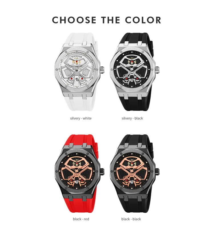 Skmei 9362 new design white date water resistant custom logo outdoor sport wrist watch for men