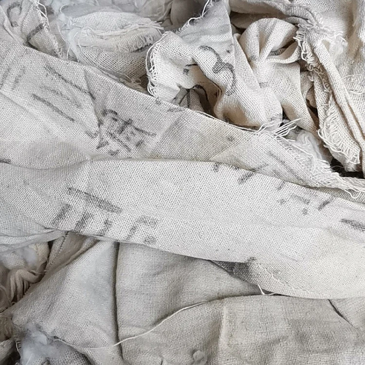 HQSLP white bed sheet used cotton rags hosiery cotton waste textile waste
