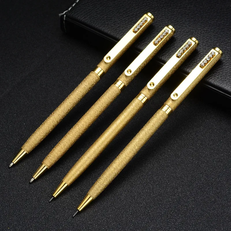 New design luxury gold color business supplier metal mechanical pencil