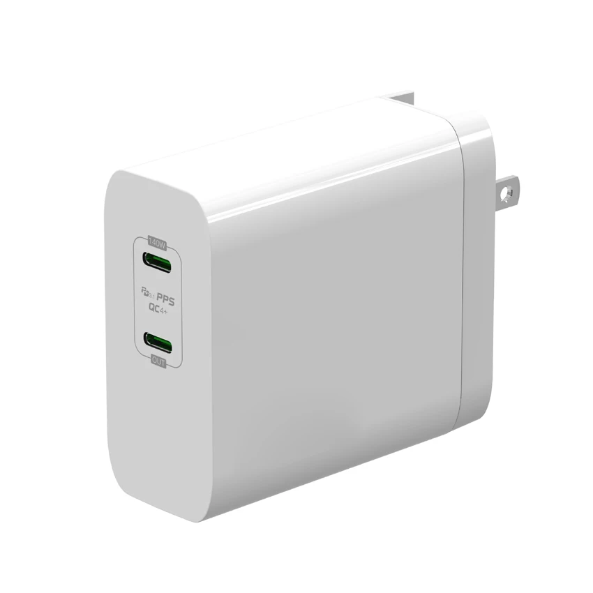 4 вилки PD PPS 140W зарядное устройство с Ган Tech зарядное устройство с двумя портами USB C зарядное устройство с Power Delivery 3,1 и QC4.0 для ноутбука и телефона