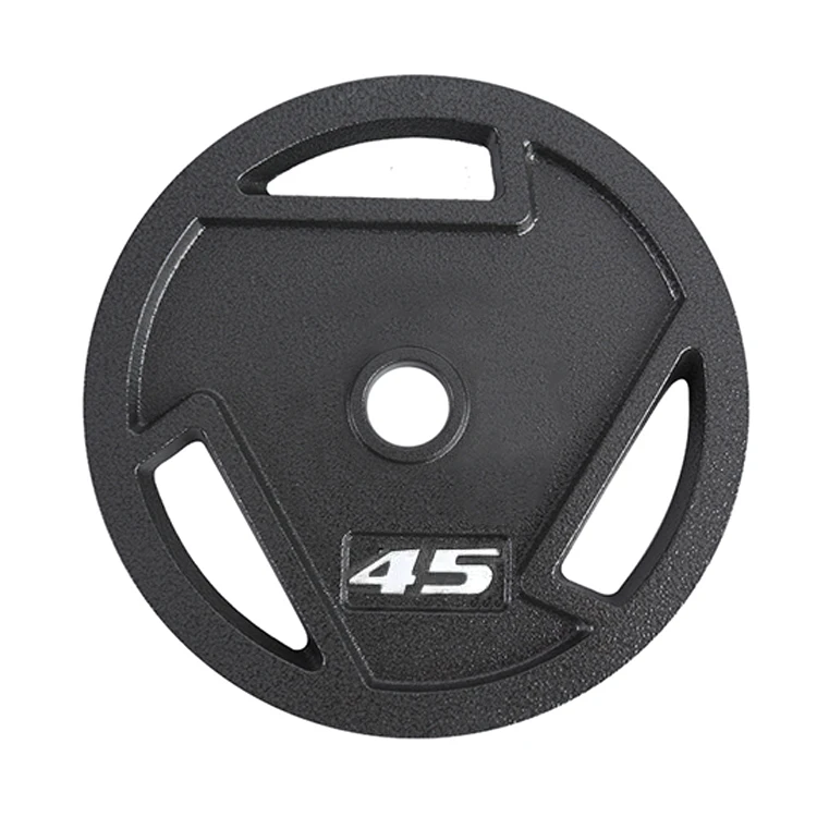 Cast iron standard weight plates barbell with weight plates set bumper gym equipment weight plates