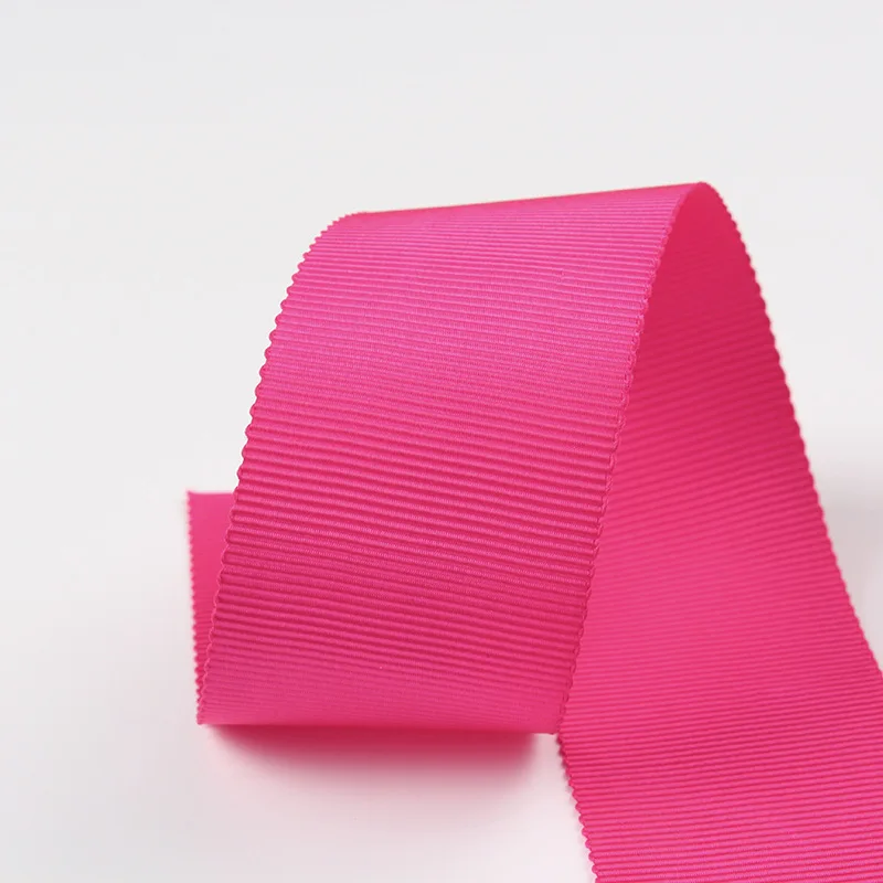 Custom Ribon Hat Ribbon 100 % Polyester 16mm Solid Color Rayon Petersham Grosgrain Ribon Hat Ribbon