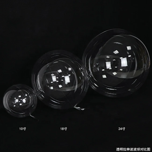 Clear Transparent Round Shape Balloons Party Decoration Led Luminous Balloon Bobo Ball