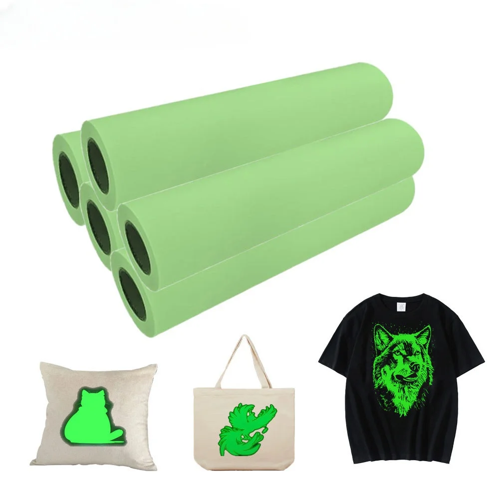 Glow in the Dark Film DTF Luminous Transfer PET Heat Dtf Rolls Cold Peel for DIY