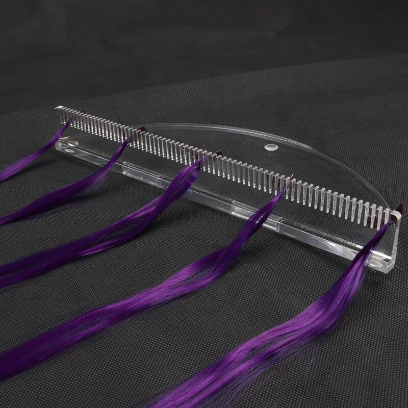 Hot Desktop Acrylic Hair Extension Display Stand Transparent Wig Stand for display