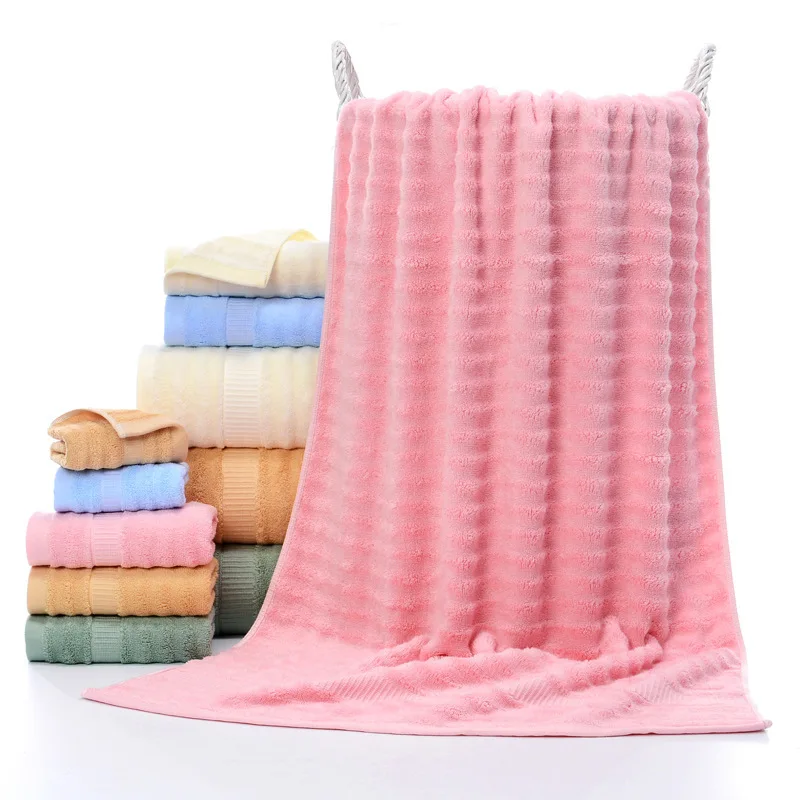 Bamboo Fiber Bath and Face Towel Set Quick-Dry Eco-Friendly Antimicrobial Custom Printed Plain Style for Gift Organic