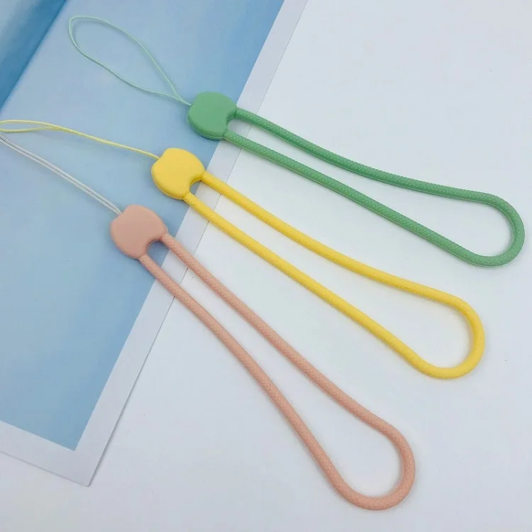 Promotional 2024 new product lanyards Colorful Silicone Sling Hand Wrist Strap lanyard with id card badge holder