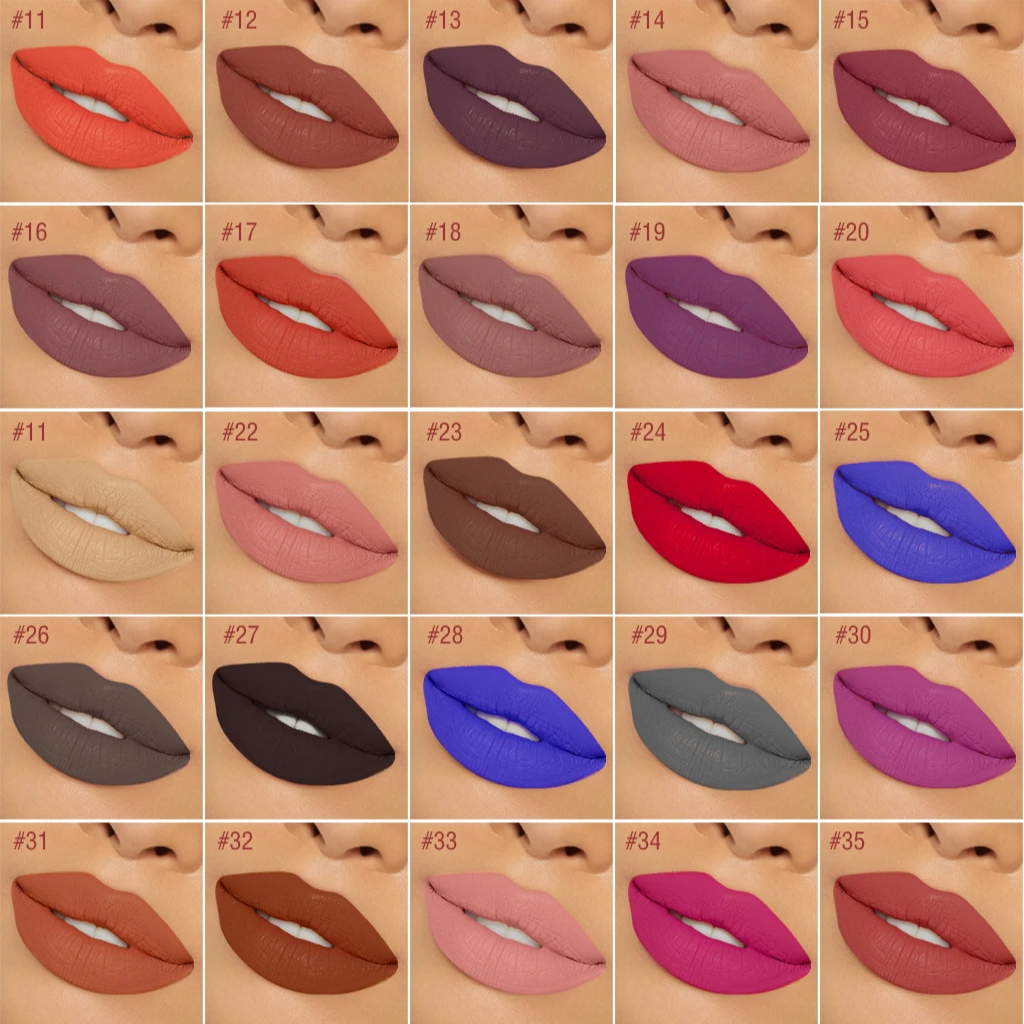 make your own private label matte liquid lipstick custom vegan waterproof lipstick