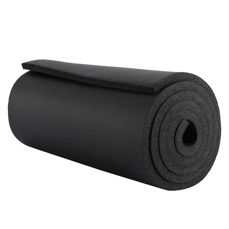 thermal insulation materials Customized thickness nbr and pvc Black and red rubber foam sheet insulation board