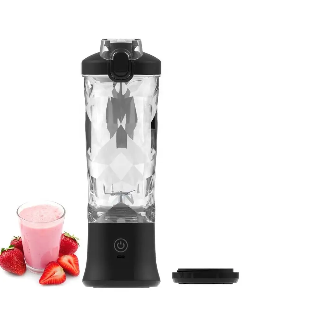 Portable Mini Electric Juicer Blender Personal Rechargeable New Machine Fruits Car Hotel Outdoor USB Power Push Button Household