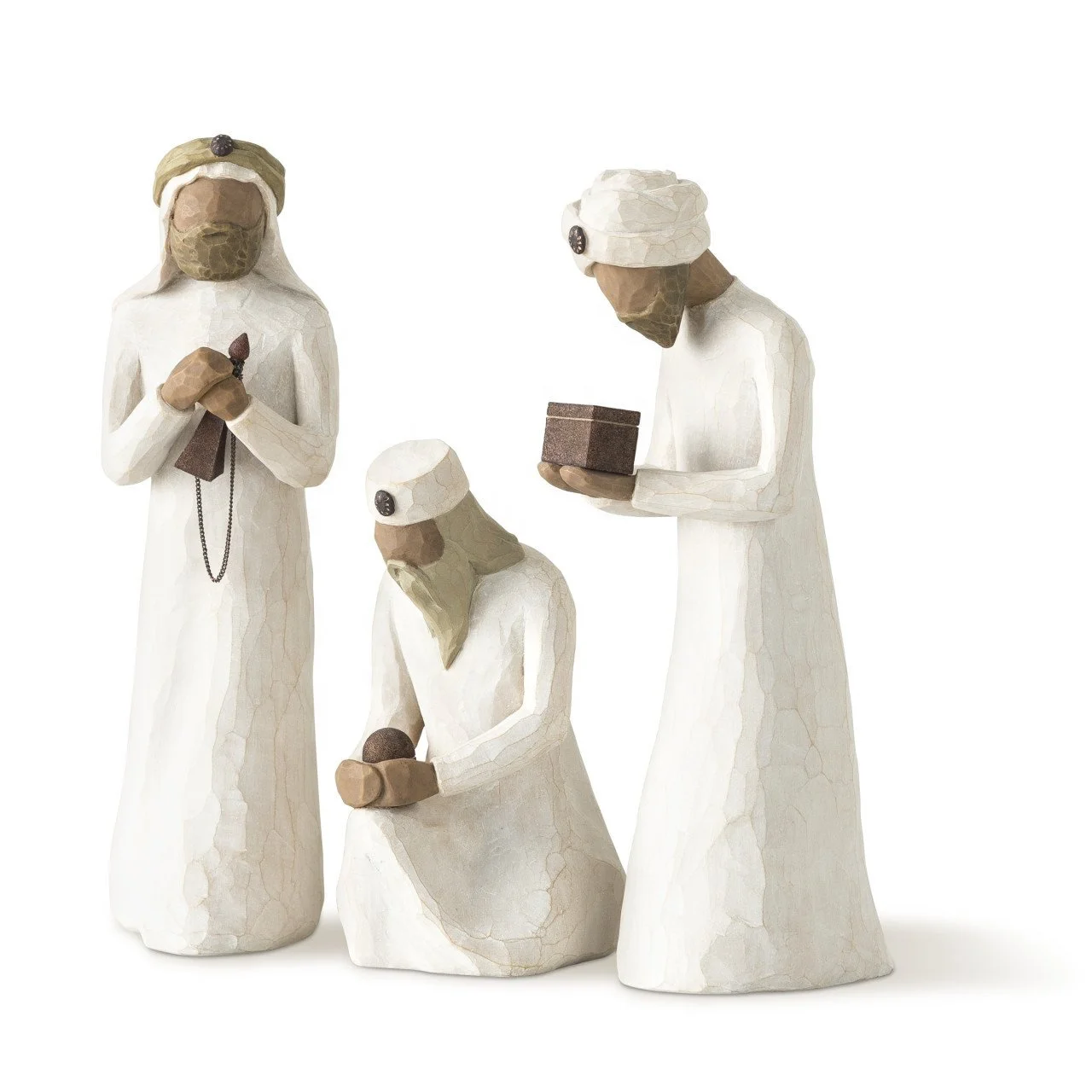 Willow Tree 8.5 Inch Resin And Metal The Three Wisemen For The Nativity Figurines