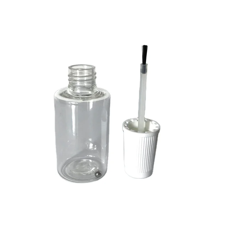 30ML Nail polish remover pump dispenser bottle mascara vial plastic glue bottle with brush
