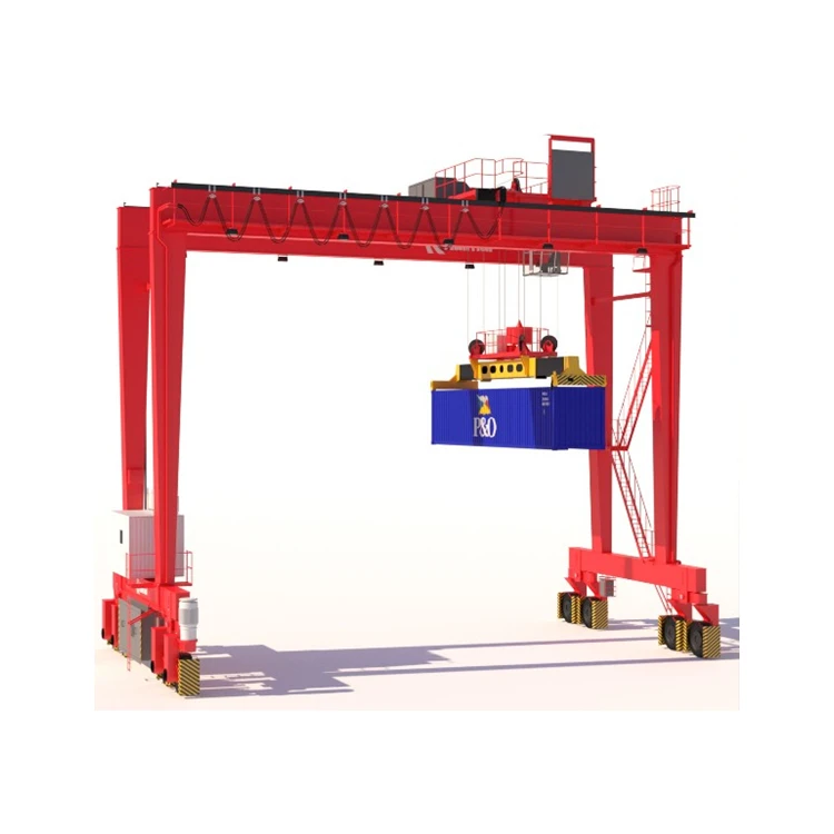 Double Beams RTG Rubber Tyred Container Gantry Crane for Sale