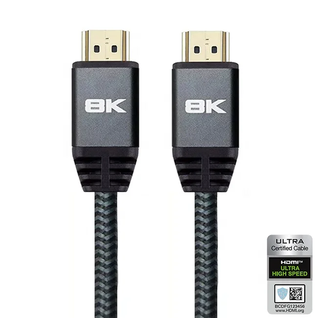 RTFLY Certified Ultra High Speed HDMI Cable YUV444 3D 8K@60Hz 4K@120Hz 48Gbps Gold HDMI Cable for PS4 HDMI 2.1 Cable