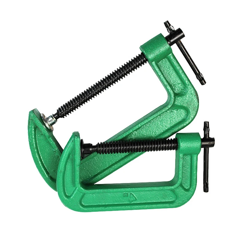 OEM/ODM HT2810 Heavy Duty Tools 1 2 3 4 5 6 8 10 12 Inches Malleable C Clamps Light Duty Woodworking G Clamp