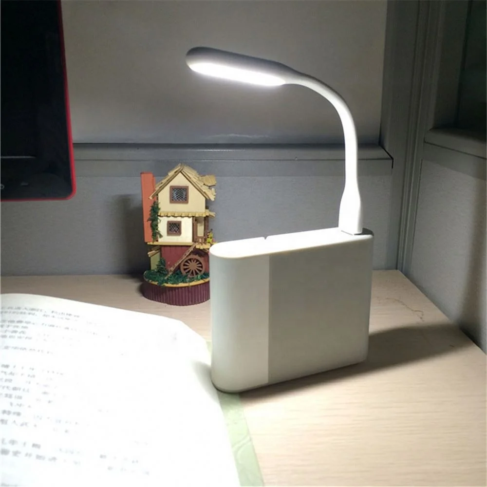 Mini USB Flexible LED Book Lamp 5V 1.2W Brightness Reading Lights Portable Easy Carrier Support for Computer Power Bank Laptop