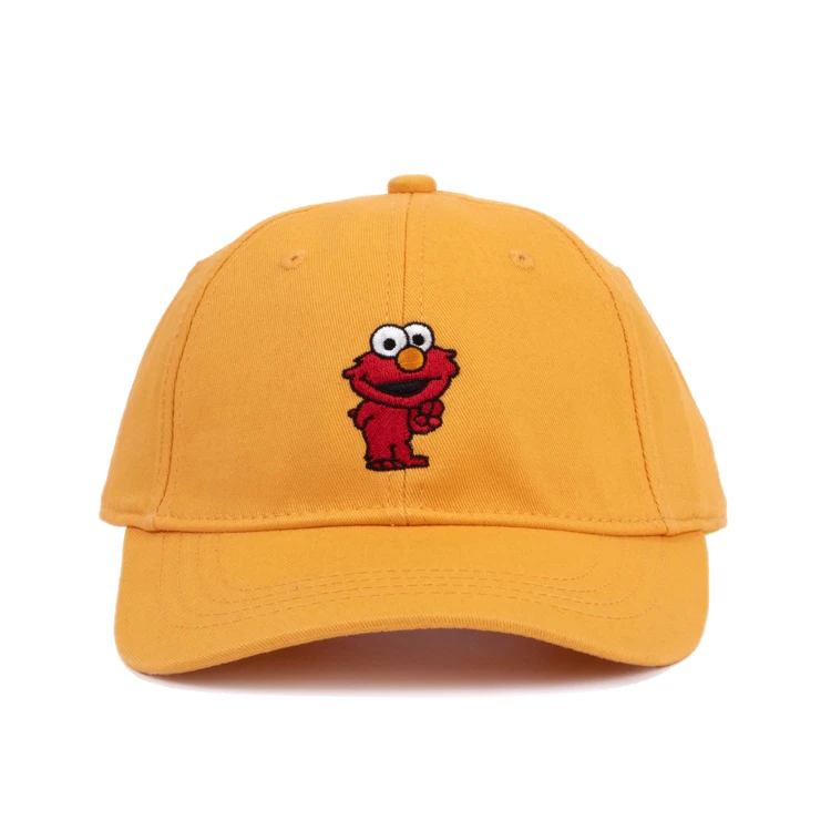 Low Moq Cute Cartoon 100% Cotton 6 Panel Unstructured Embroidered Dad Cap For Kid Boys