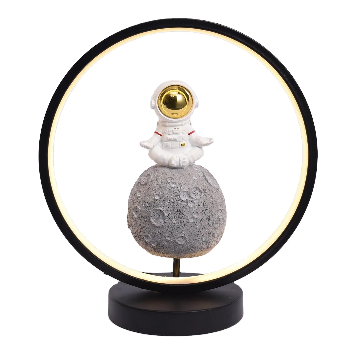 USB Plug Led Decoration  Kids Room Lights Yoga Meditation Bedroom Resin Astronaut Statue Modern Table  Night Lamps Home Decor