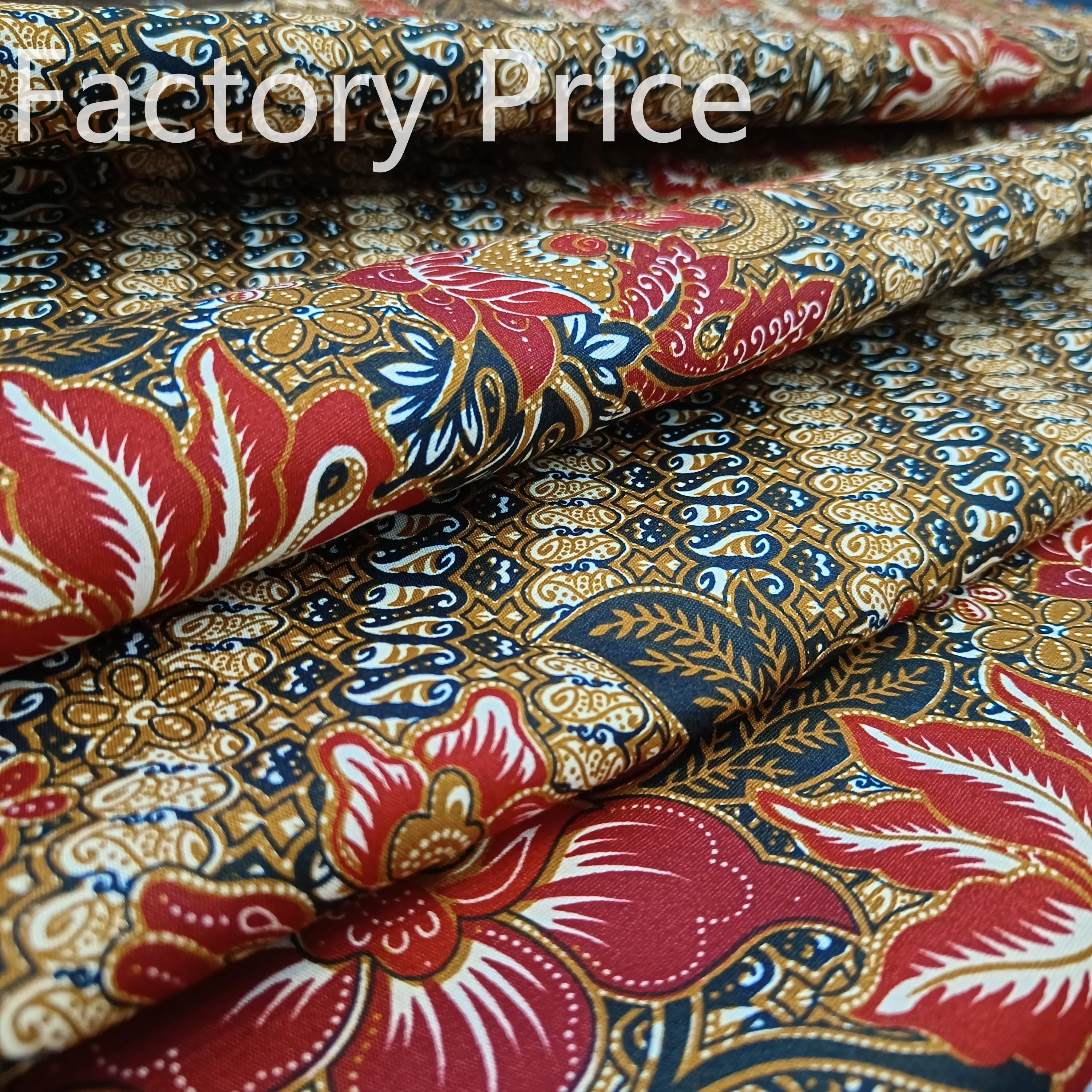 Factory cheap price sarong/ batik  fabric polyester printed  traditional batik fabric tube skirt sarong