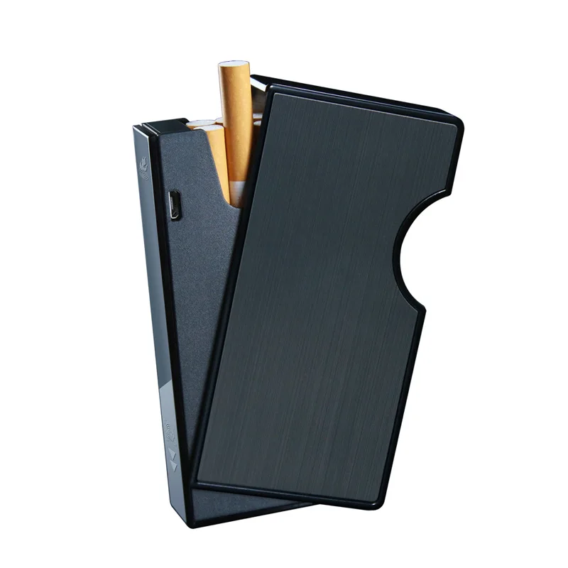 NEW Fireworks integrated charging cigarette case easy to carry metal cigarette case