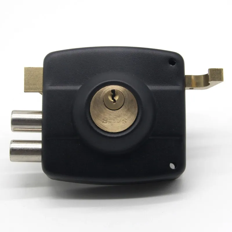 
Chile peru travez model cerradura de soberponer brass black painted chapa door rim lock 