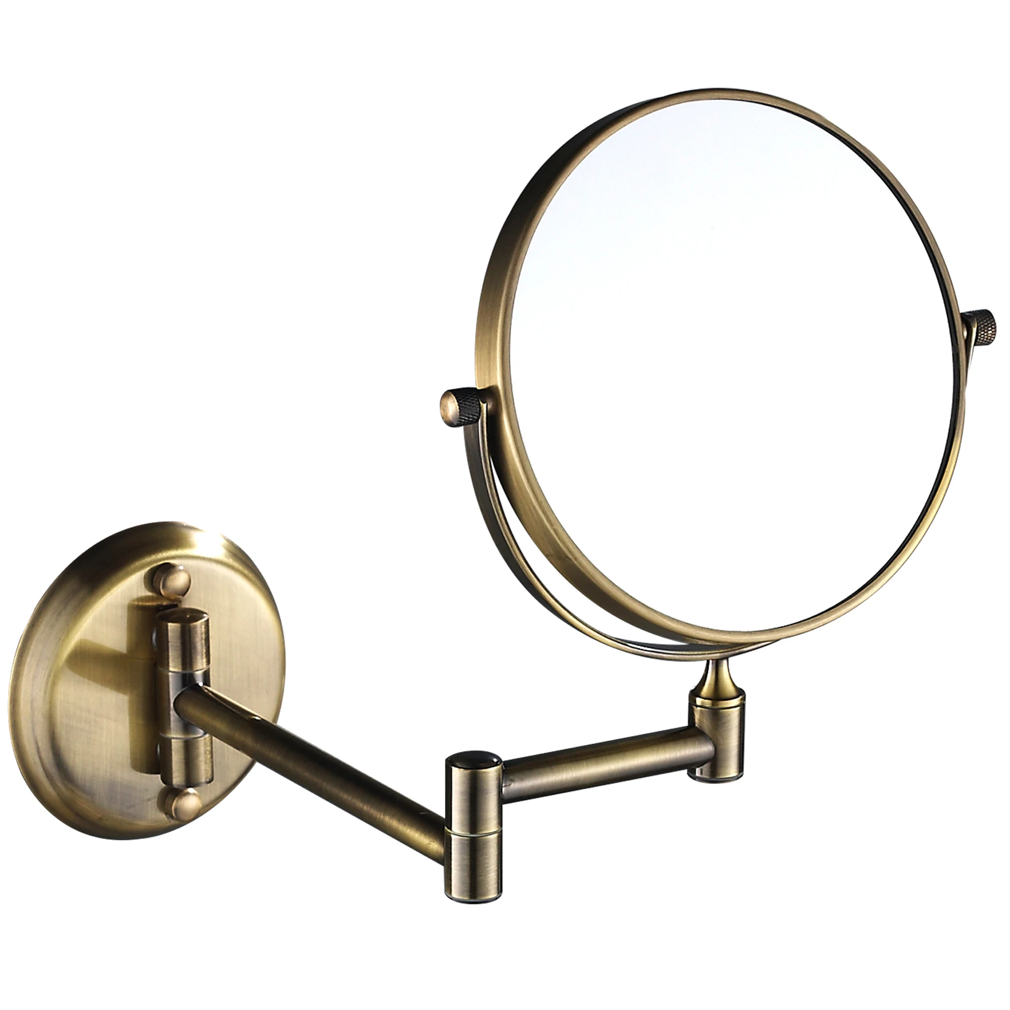 6-Inch Bathroom Magnifying Mirror Two Sided Swivel Make Up Wall Mounted Mirrors