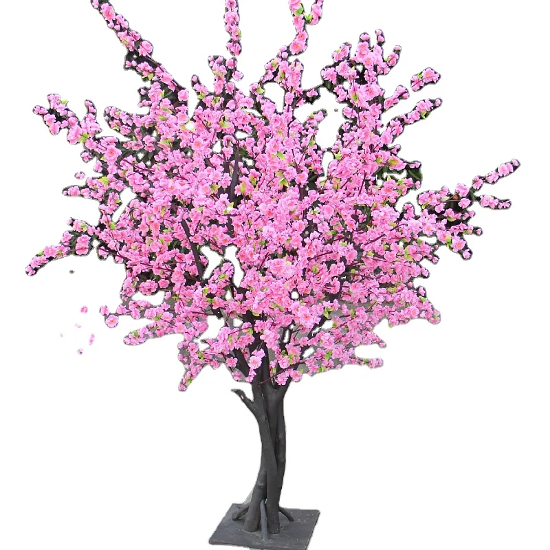 customization artificial peach flower tree for shopping mall decoration