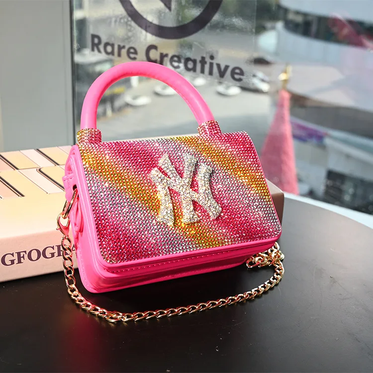 
2021 Luxury fashion famous designer brands ny purse and hat handbags matching ny hat and purse set NY bag set 