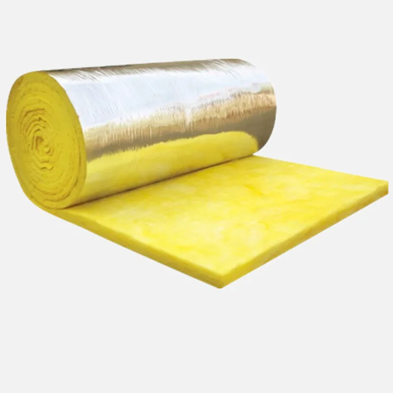 Aluminum Foil Paper Laminated Glass Wool For Pipe Insulation Glass Wool Blanket Roll Batt