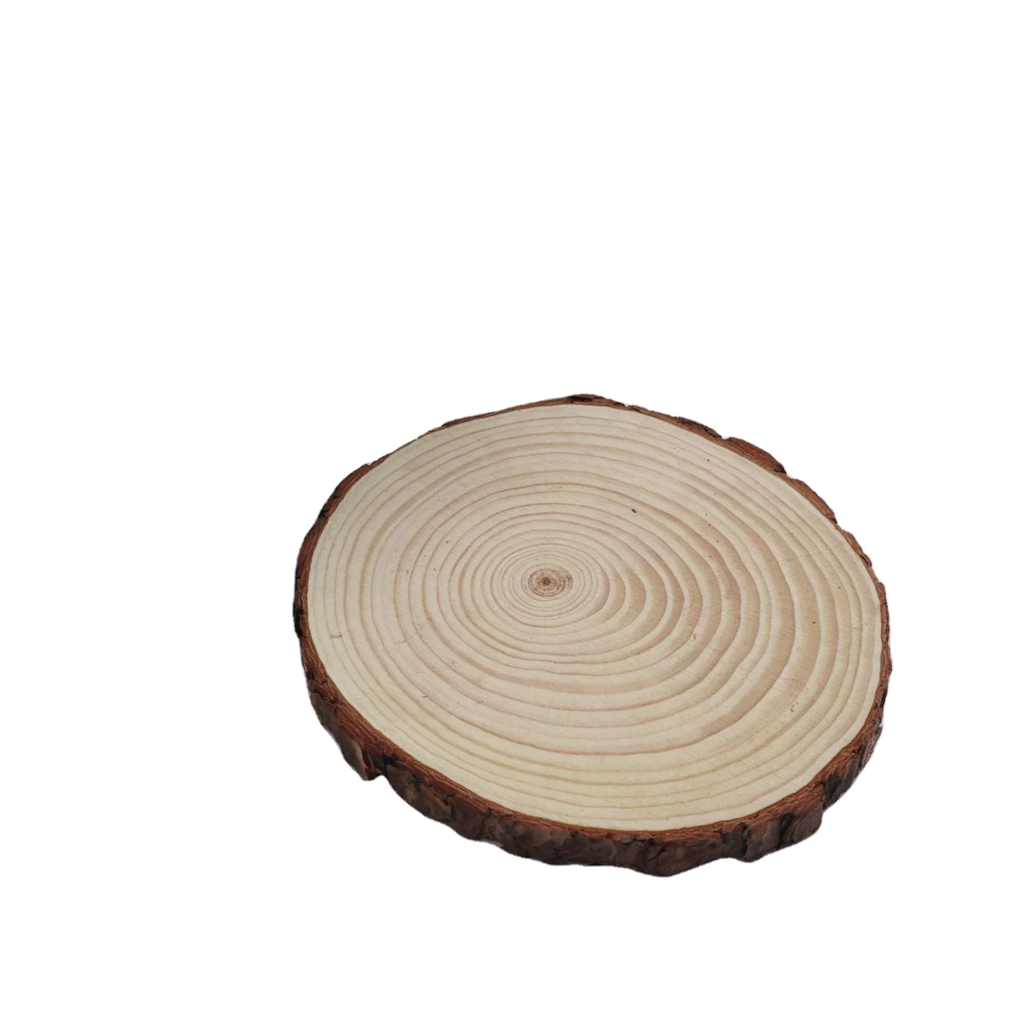 wholesale custom gifts Natural Pine Wood Log Slices Wooden Circles  Pine Wood Coasters