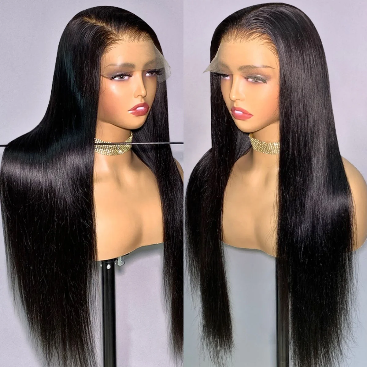 7x6 HD Lace Raw Human Hair Glueless perruque Vietnamese Hair Per Plucked HD Swiss Lace Double Drawn Glueless high quality Wigs