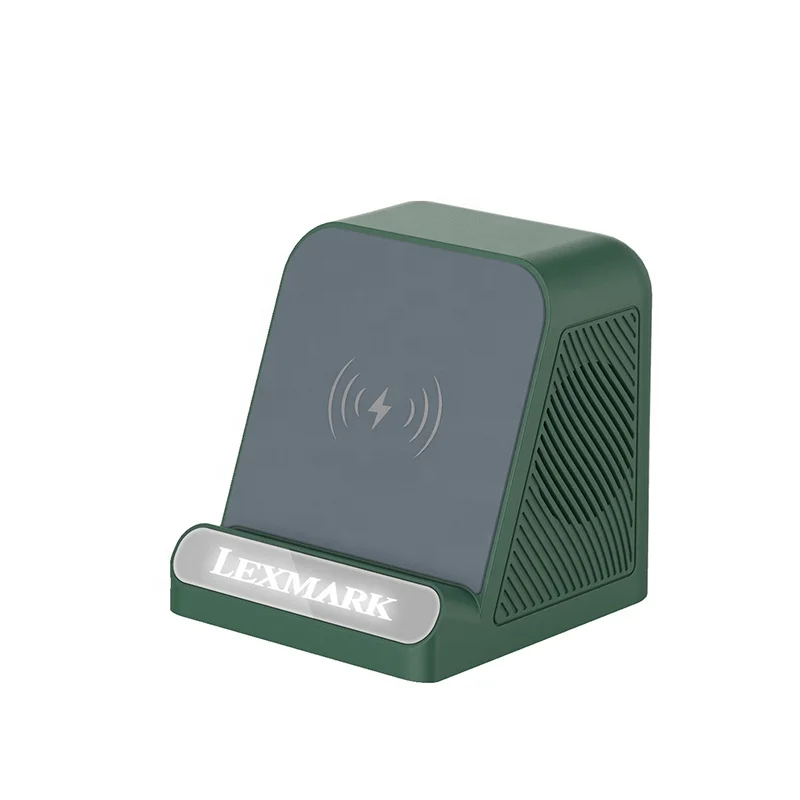 BT-128WL Custom LED Light UP Wireless Charger Portable Wireless Speaker