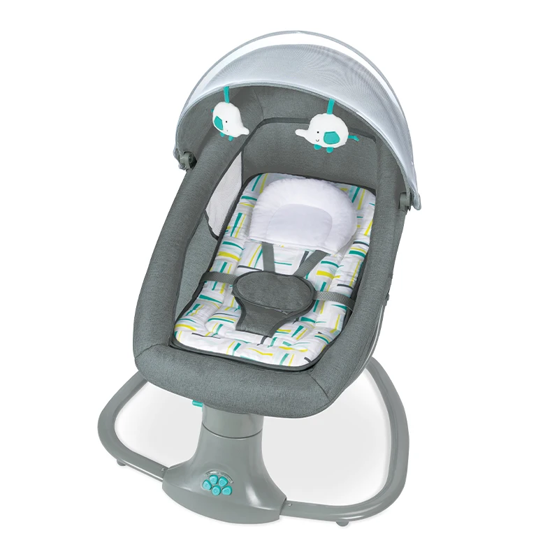 Mastela Deluxe 3 in 1 Portable Automatic Cradle Rocker Rocking Chair Electric Baby Swing And Bouncer with Music For Newborn 1