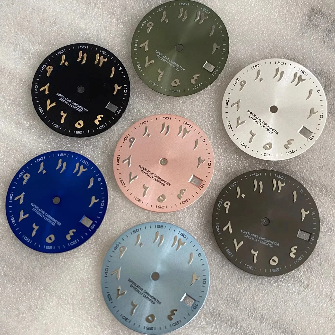 Custom Watch Dial Middle East Arabic S Dial 28.5mm Literal Fitting NH35/NH36/4R Movement Mechanical Modified Watch Accessor