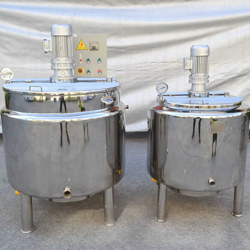 Прямая продажа с завода, электрический нагревательный смеситель 100 л для томатного соуса, емкость из нержавеющей стали для смешивания косметических лосьонов